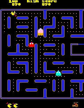 Jr. Pac-Man screen shot game playing